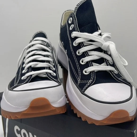 Converse Men’s RUN STAR HIKE OX BLACK/WHITE/GUM 168816C
Platforms Sneakers - Picture 5 of 16